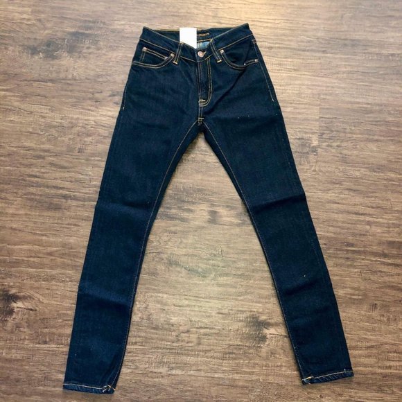 Nudie Jeans Co Men Skinny Lin Dry Deep Orange - 25x28 - Picture 1 of 5